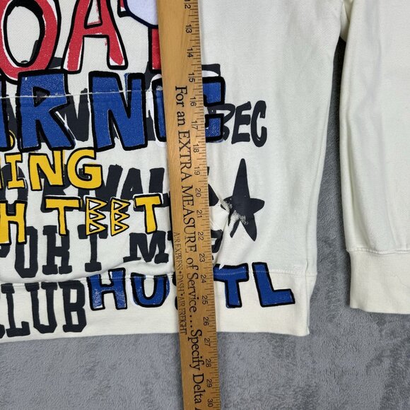 AKOO Goat Hoodie Mens Streetwear Hooded Pullover Embroidered Printed Design XL - Picture 8 of 9